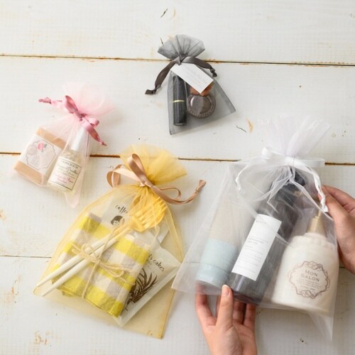 オーガンジーバッグ ゴールド S 10枚