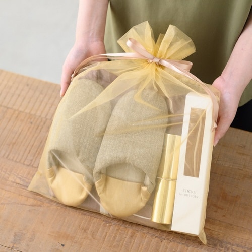 オーガンジーバッグ ゴールド XL 10枚