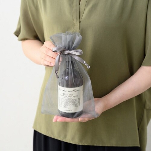 オーガンジーバッグ グレー L 10枚