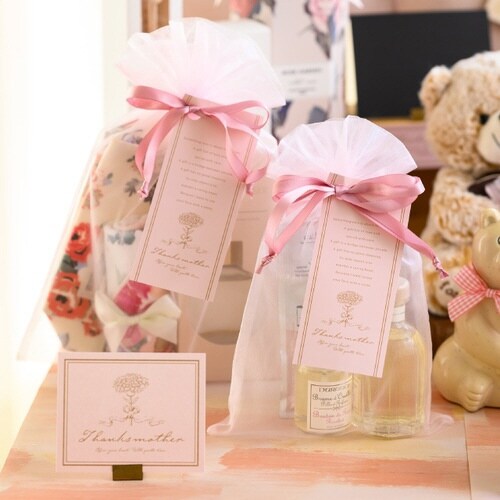 オーガンジーバッグ ピンク LL 10枚