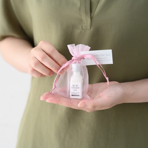 オーガンジーバッグ ピンク SS 10枚