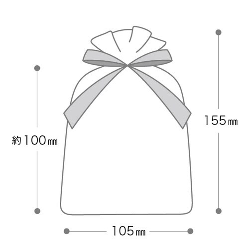 オーガンジーバッグ ピンク SS 10枚