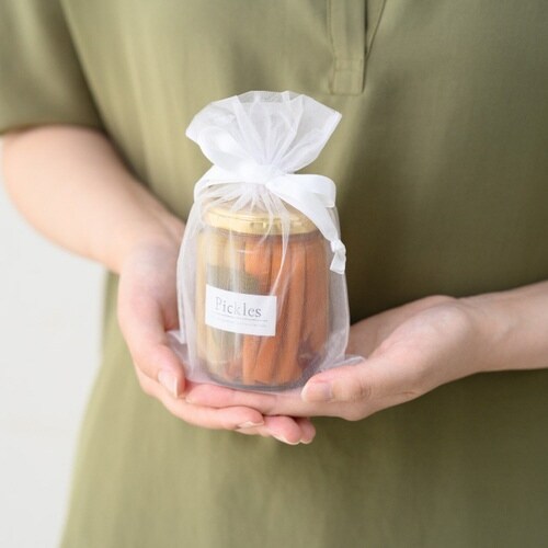 オーガンジーバッグ ホワイト M 10枚