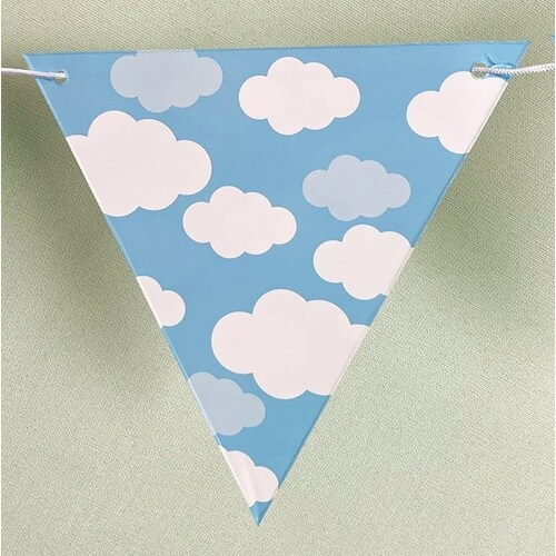 青空ひまわりフラッグガーランド