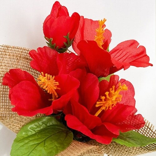 ハイビスカス ジュートラッピングセット