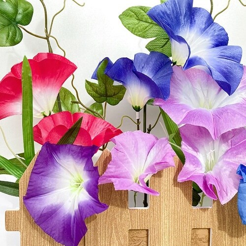 朝顔垣根アレンジ