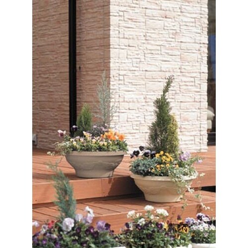 レリーフボールプランター 450 ウォームベージュ