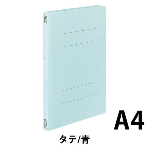 フラットファイル樹脂とじ具 A4縦 青 30冊入