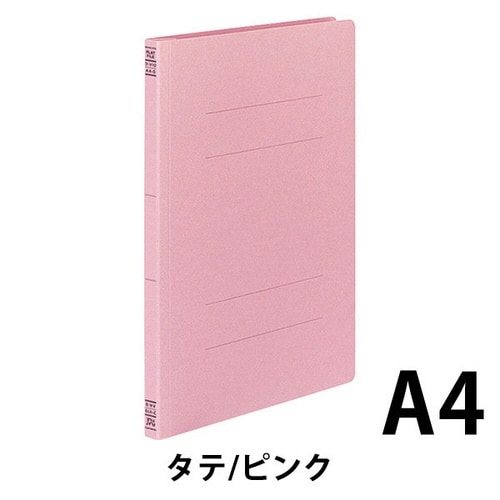 フラットファイル樹脂とじ具 A4縦 桃 30冊入