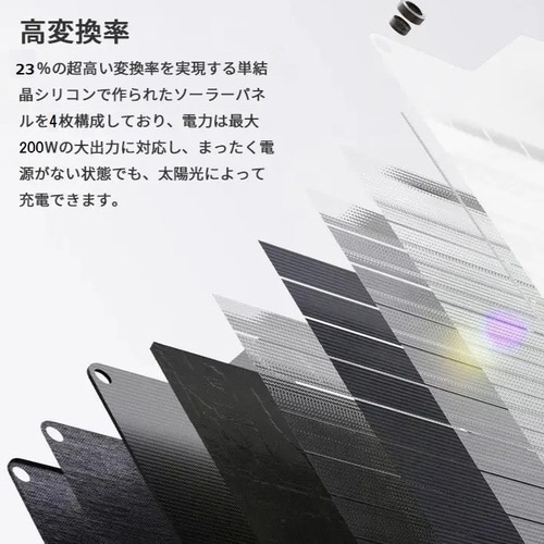 折り畳み式 ソーラー充電器 ソーラーパネル200W