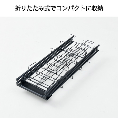 折りたたみ式パンフレットスタンド7段1列分割MBK