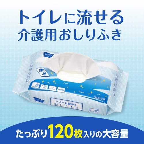 トイレに流せるおしりふき 120枚入