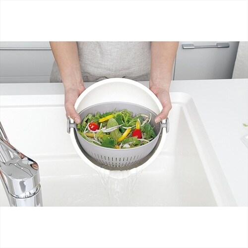 スピンホイールコランダーラージ グリーン