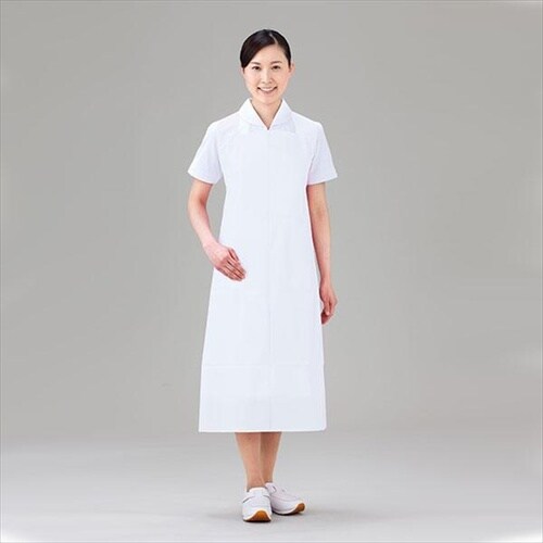 エンボスエプロン厚手 PE WH M