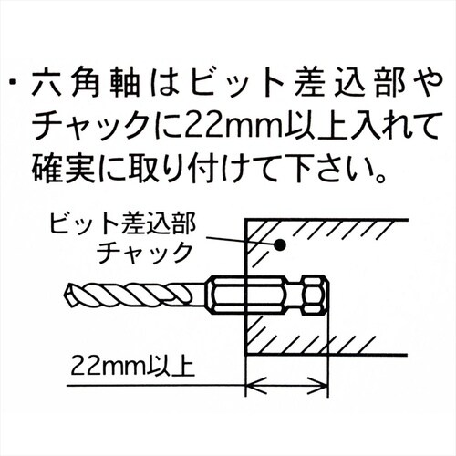 ナチ 六角軸鉄工ドリル 1.8mm