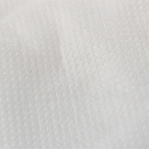 不織布ヤッケ 白色 ファスナー付 M