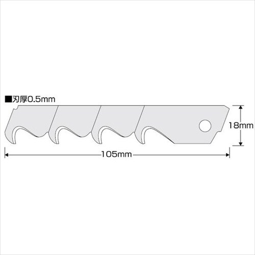 KDS HK−5H フックL替刃5枚入