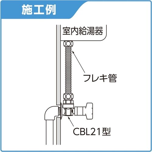 逆止弁付アングルBVPJ3/4