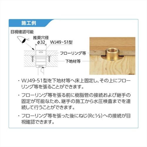 WJ61型 異種管変換継手