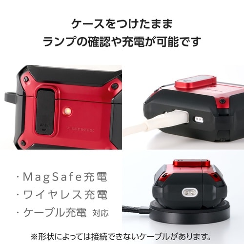 AirPodsPro3 ケース ゼロショック 赤