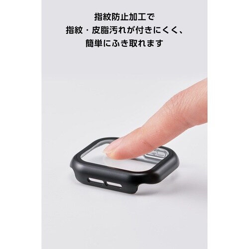 アップルウォッチ 42mm フルカバー メタル黒