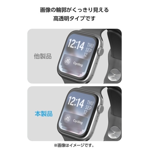 アップルウォッチ フィルム 42mm 高透明
