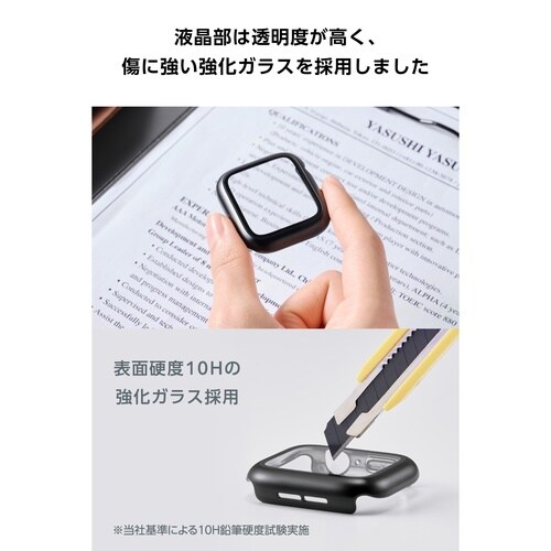 アップルウォッチ 44mm フルカバー メタル黒