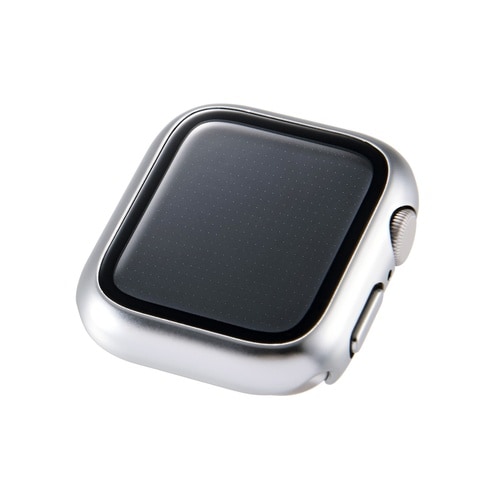 アップルウォッチ 40mm フルカバー メタル銀