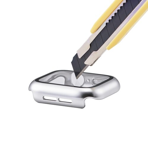 アップルウォッチ 40mm フルカバー メタル銀