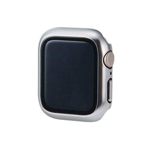 アップルウォッチ 40mm フルカバー メタル銀