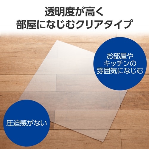 冷蔵庫マット SM 幅67×奥行67cm 透明