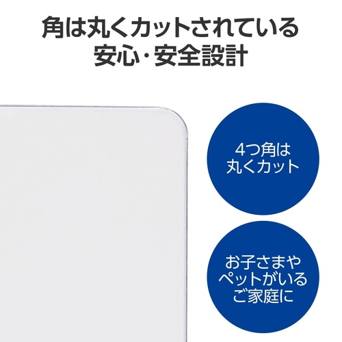 冷蔵庫マット SS 幅65×奥行55cm 透明