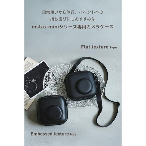 チェキケース instaxmini対応写真収納 黒