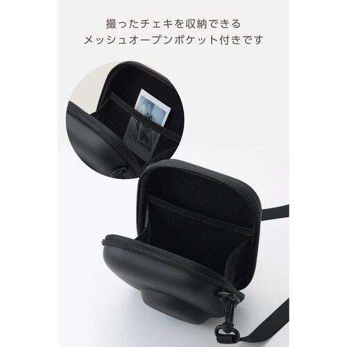 チェキケース instaxmini対応写真収納 黒