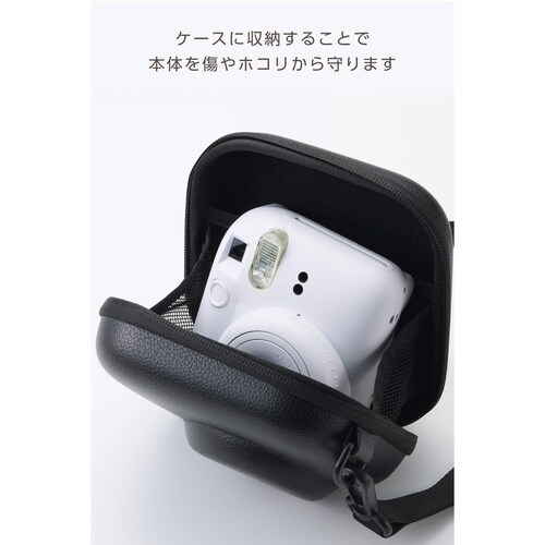 チェキケース instaxmini対応エンボス 黒