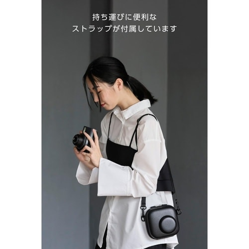 チェキケース instaxmini対応エンボス 黒