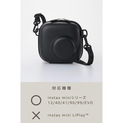 チェキケース instaxmini対応エンボス 黒