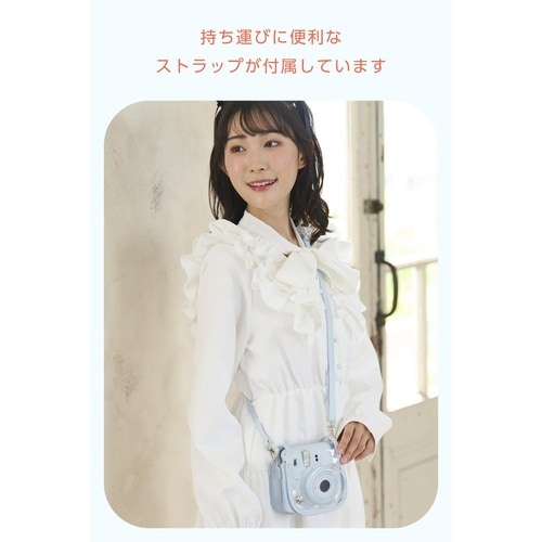 チェキケース mini12専用クリアマグネット 青