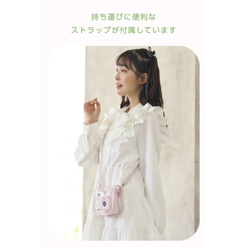 チェキケース mini12専用クリアマグネット 桃