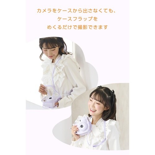 チェキケース mini12専用クリアマグネット 紫