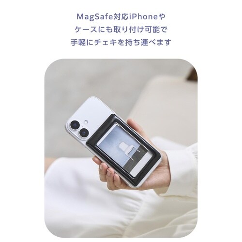 チェキフォトフレーム マグネット 写真収納 黒