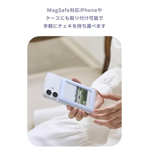 チェキフォトフレーム マグネット 写真収納 青