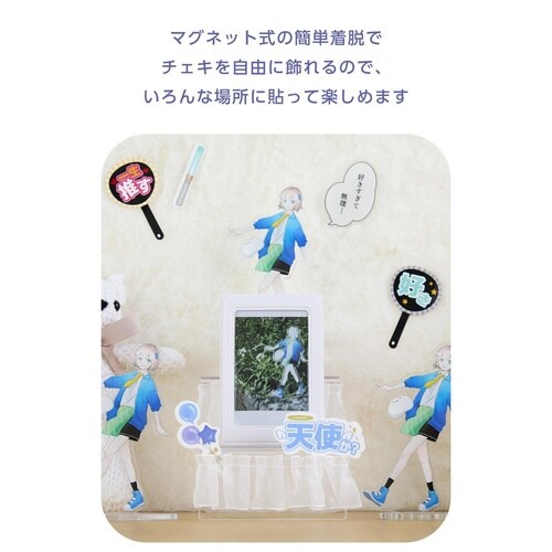 チェキフォトフレーム マグネット 写真収納 白