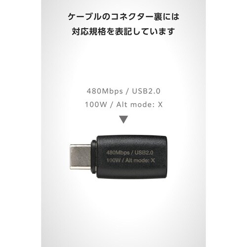 USB−C マグネット変換アダプタ ブラック