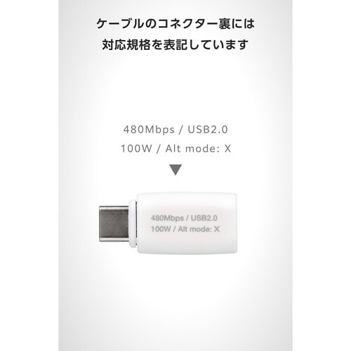 USB−C マグネット変換アダプタ ホワイト