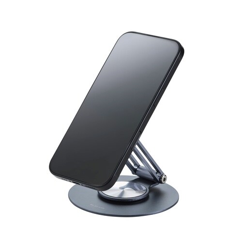 マグセーフ スマホスタンド 回転 黒