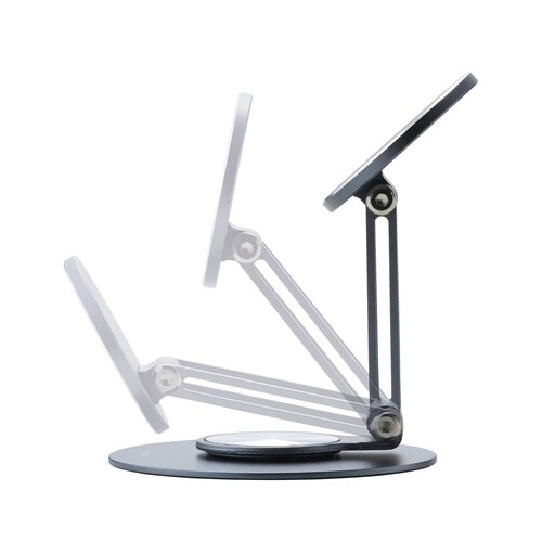 マグセーフ スマホスタンド 回転 黒