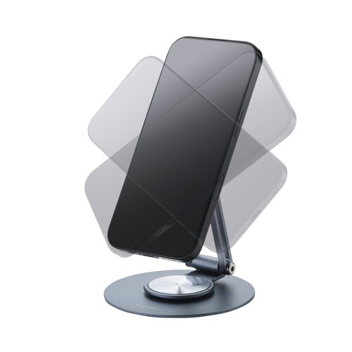マグセーフ スマホスタンド 回転 黒