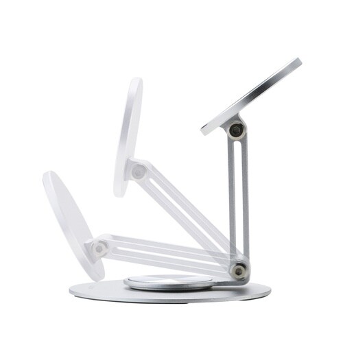 マグセーフ スマホスタンド 回転 銀