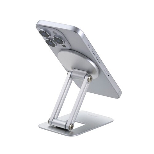 マグセーフ スマホスタンド 薄型 銀